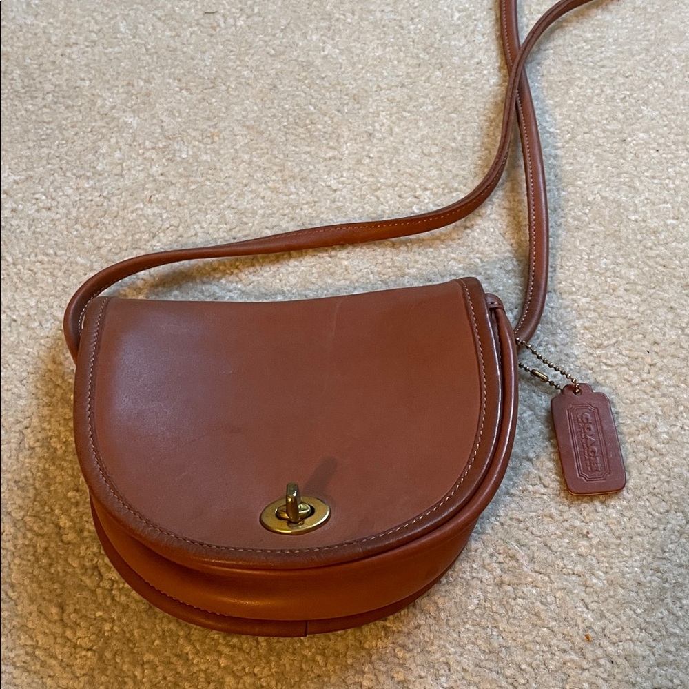 Coach Tan Leather Crossbody Bag